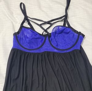 Torrid Black And Blue Babydoll